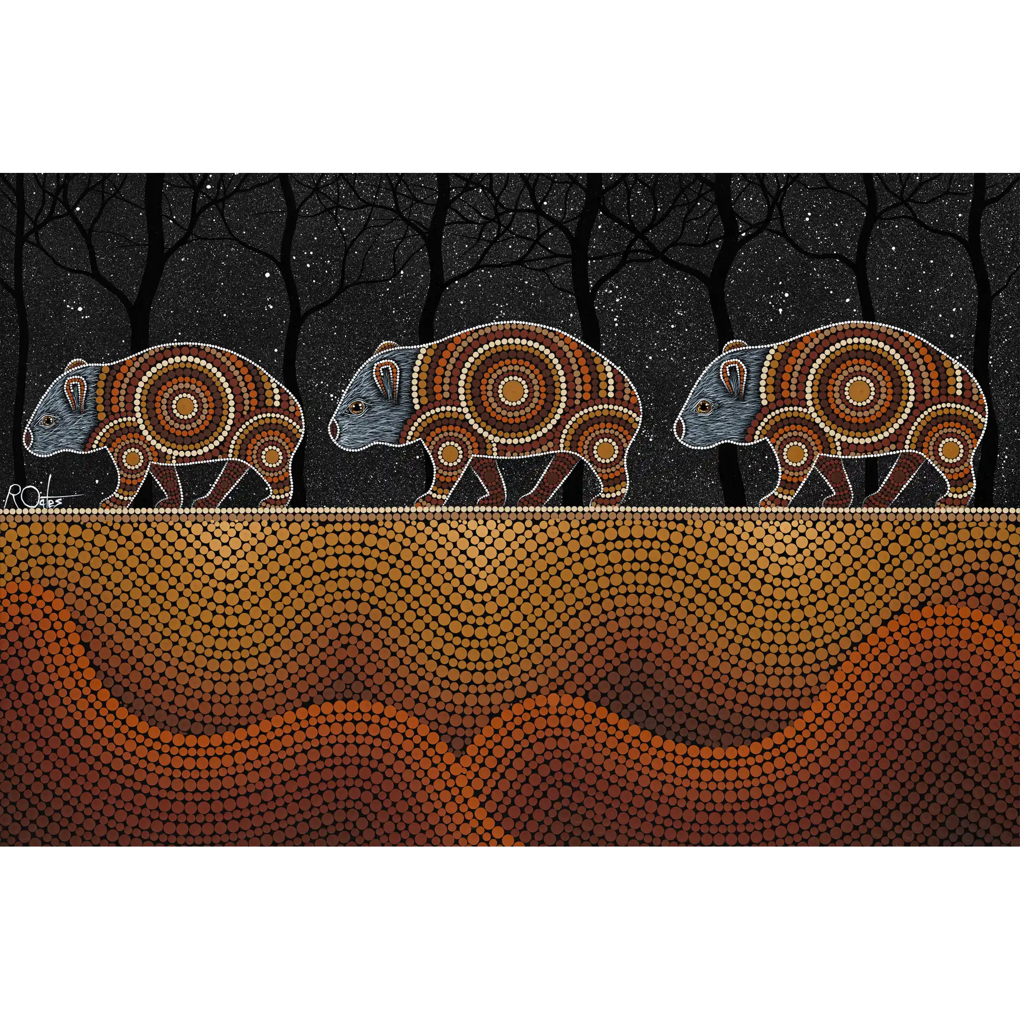 Wombat - Vibrant Earth by Reuben Oates