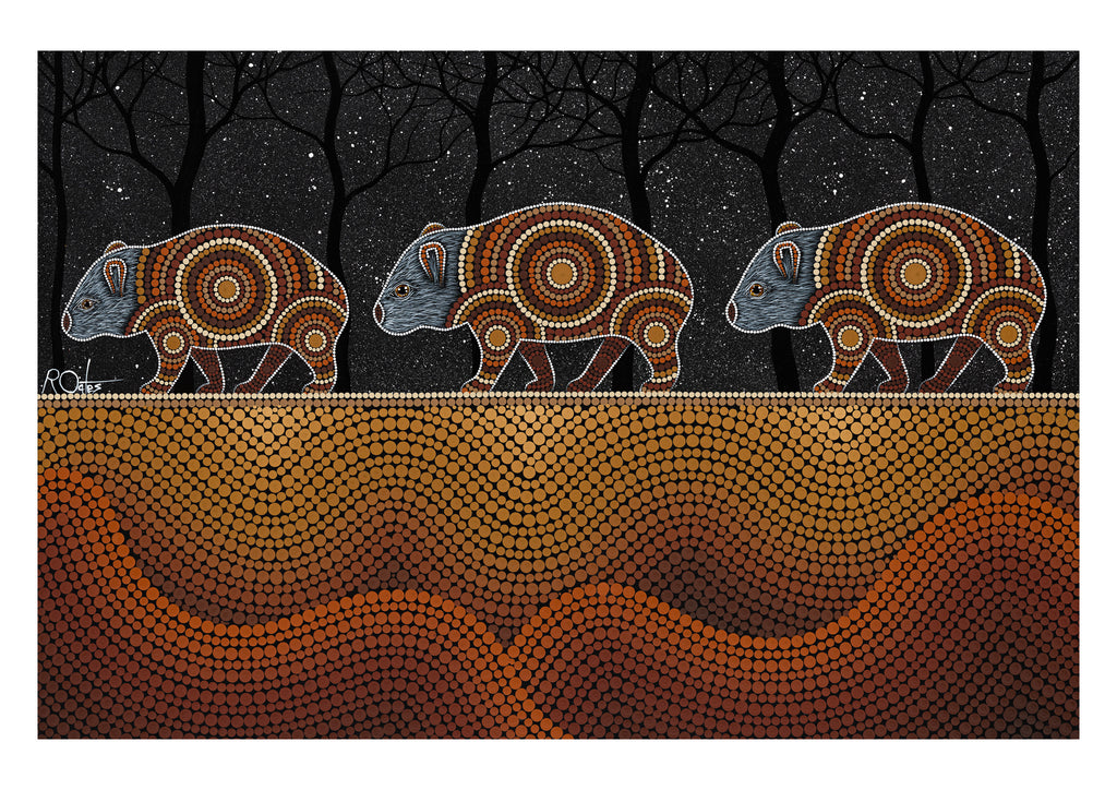 Wombat - Vibrant Earth by Reuben Oates