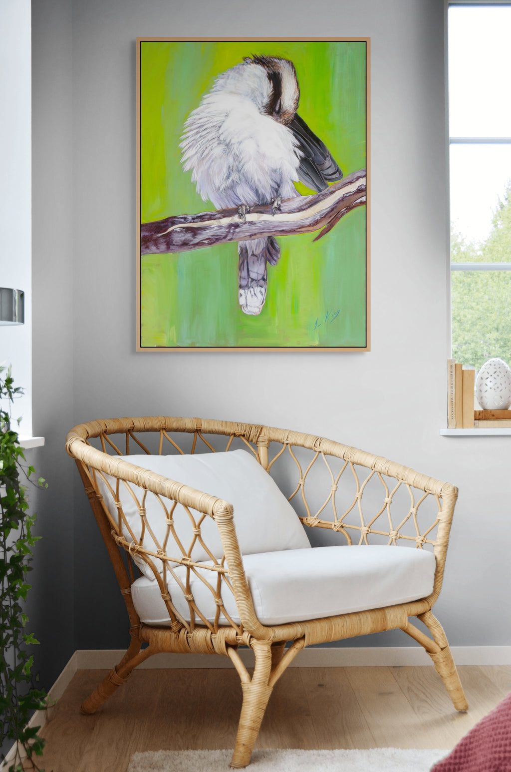 Kookaburra Preening by Laurence King