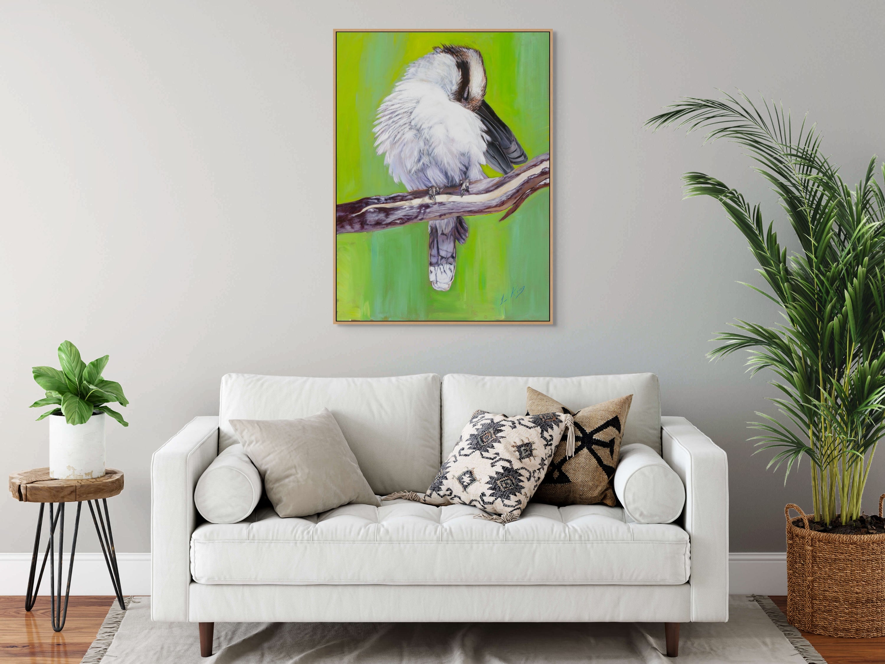 Kookaburra Preening by Laurence King